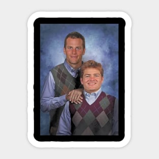 Drake Maye & Tom Stepbrothers Sticker
